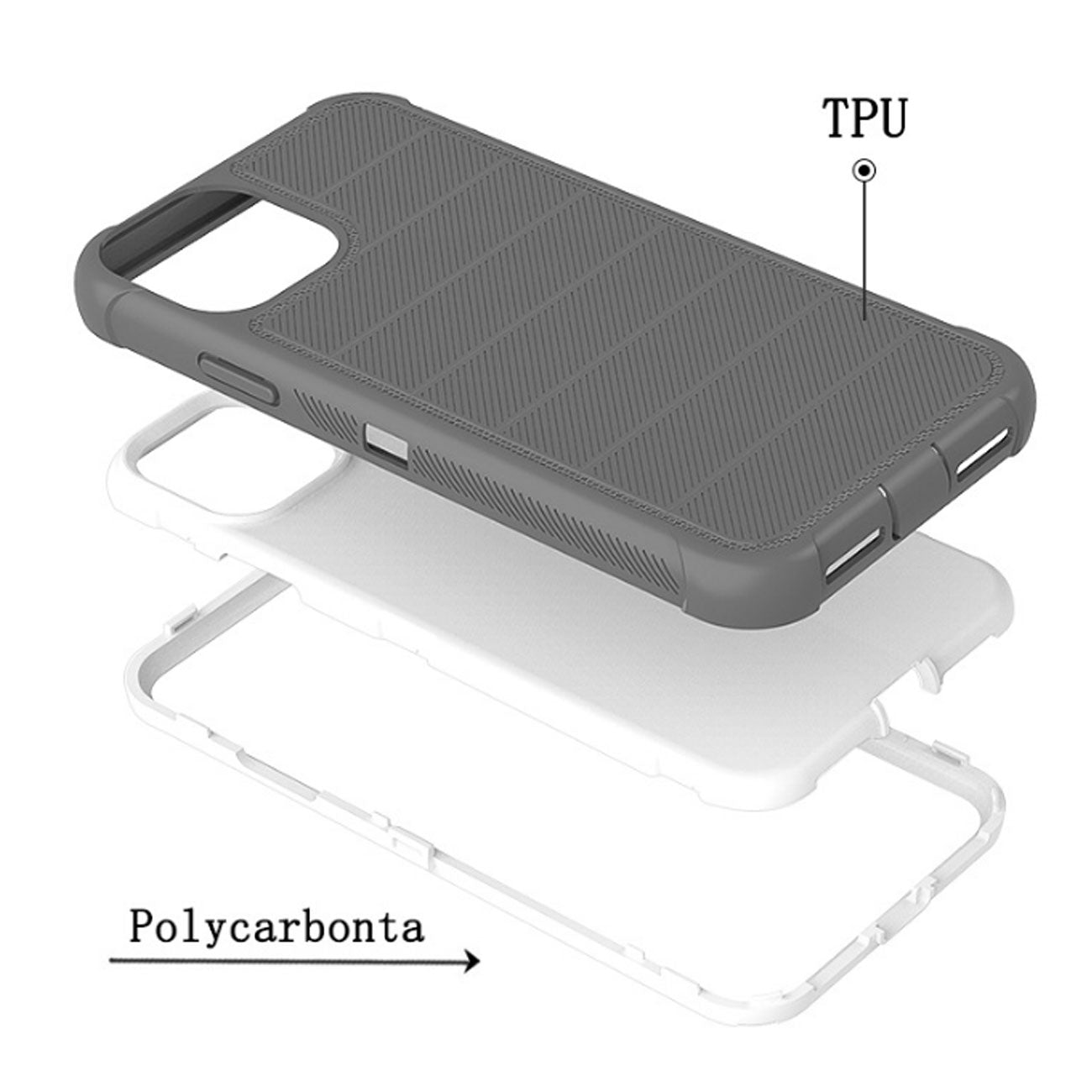 3-In-1 Hybrid Heavy Duty Holster Combo Case For APPLE IPHONE 11 PRO In Blue