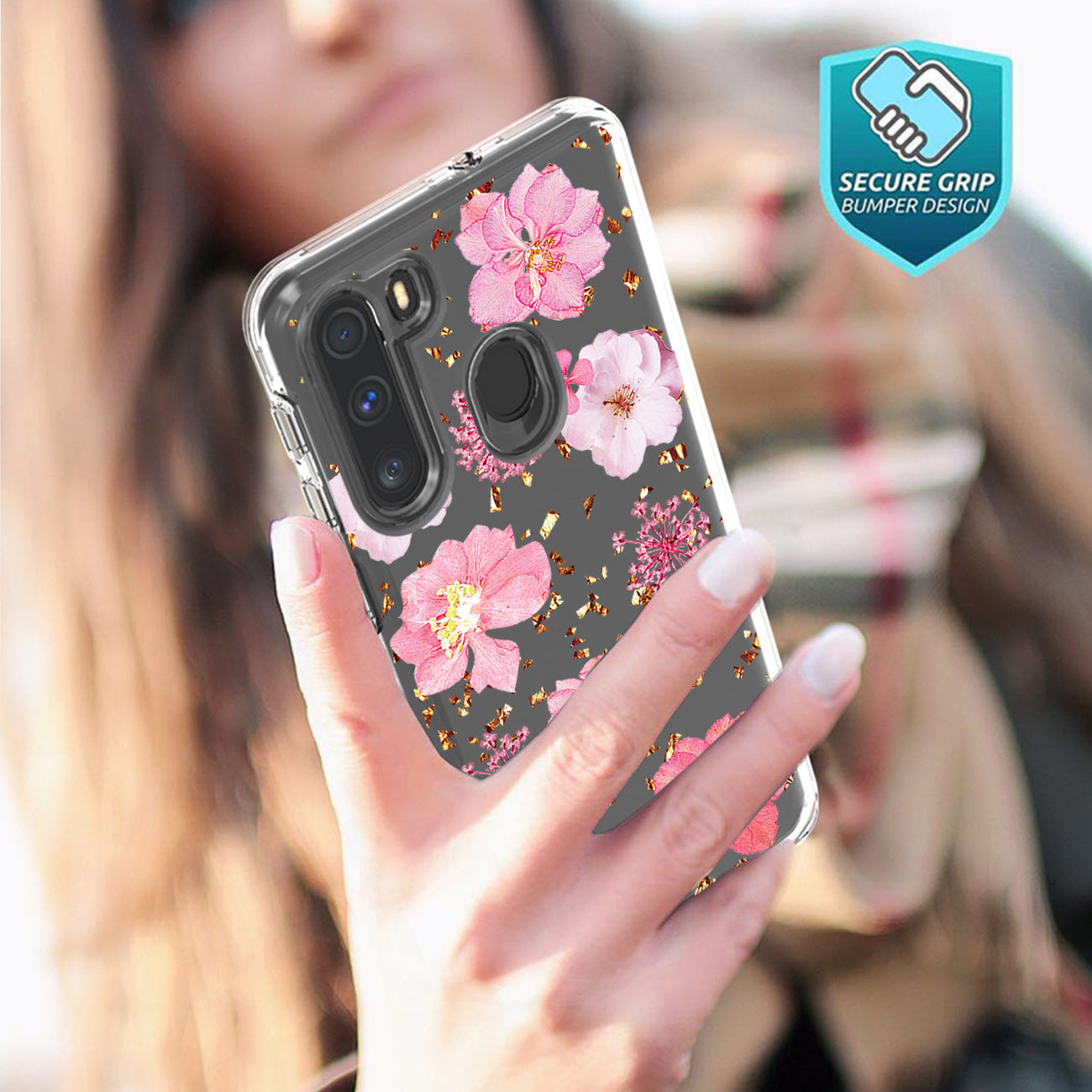 Phone Case Pressed Dried Flower Motorola G Stylus Pink Color