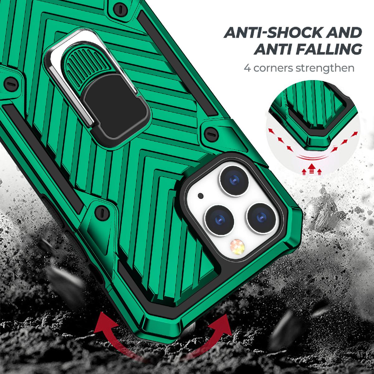IPHONE 12/ IPHONE 12 PRO Kickstand Anti-Shock And Anti Falling Case In Green