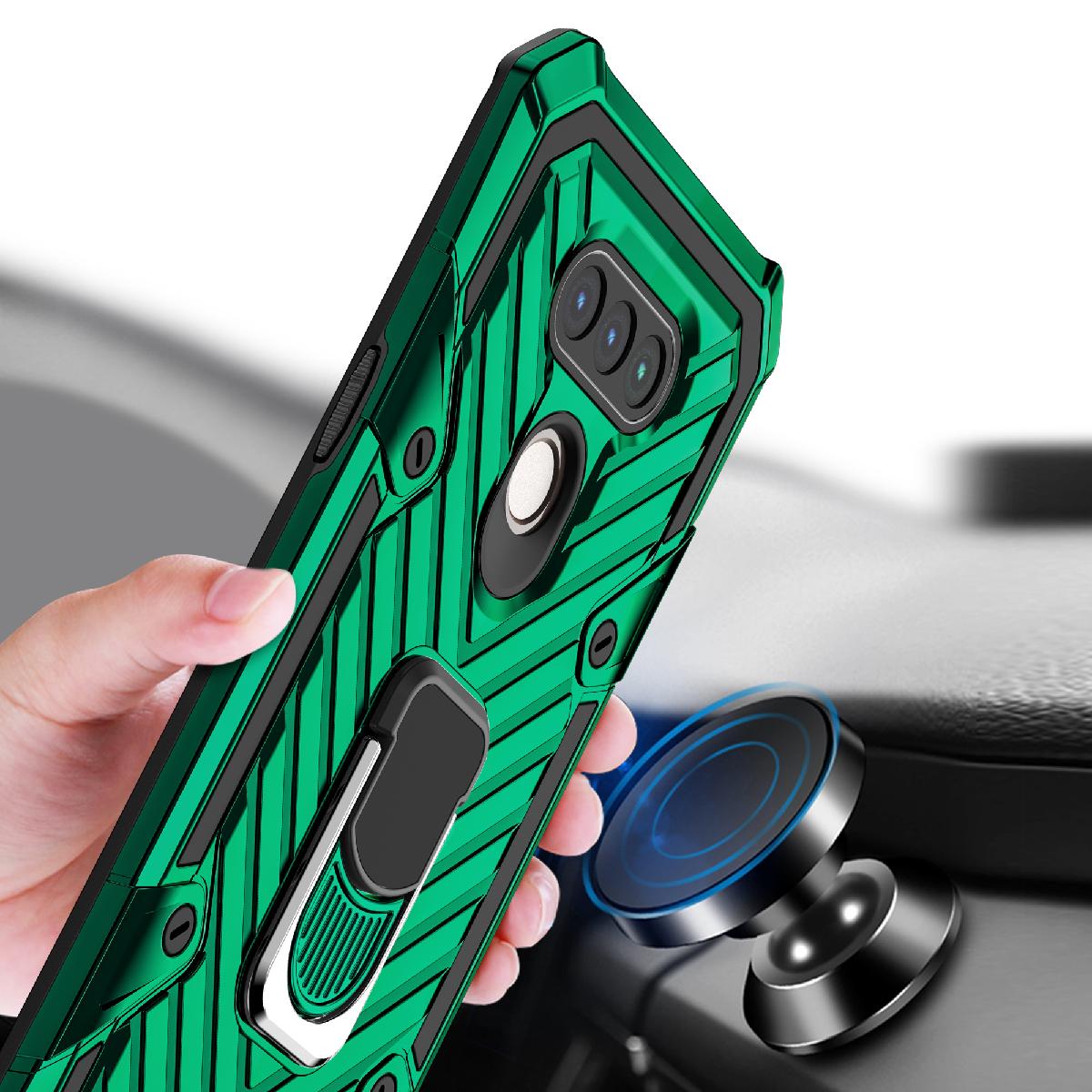Case Kickstand Anti-Shock And Anti Falling LG HARMONY 4 Green Color