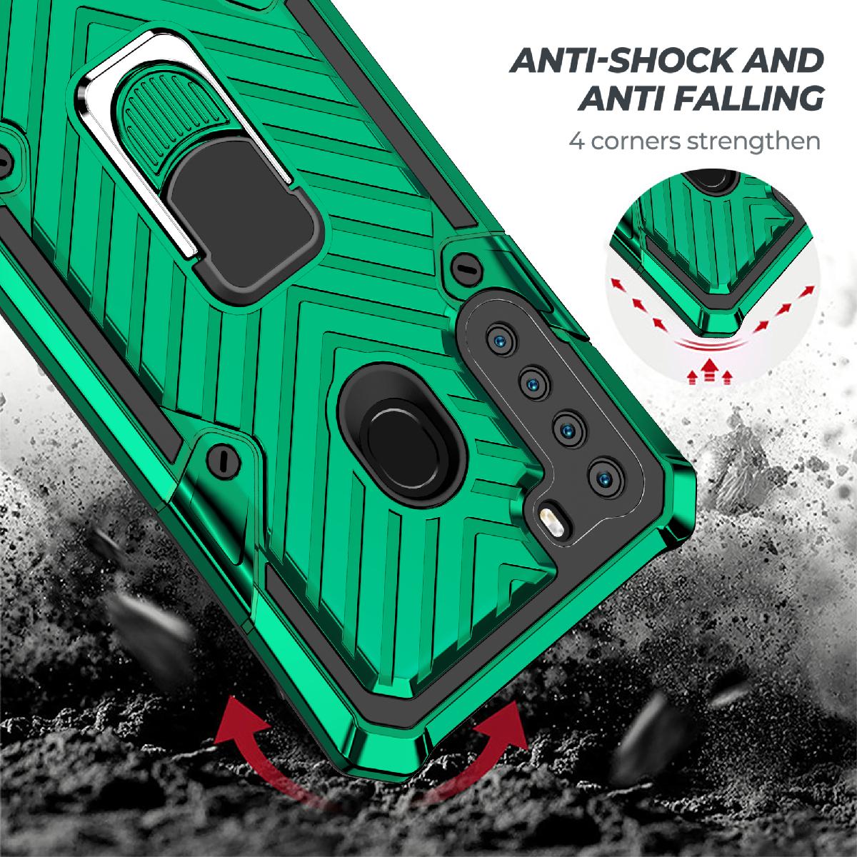 Kickstand Anti-Shock And Anti Falling Case for SAMSUNG GALAXY A21 In Green