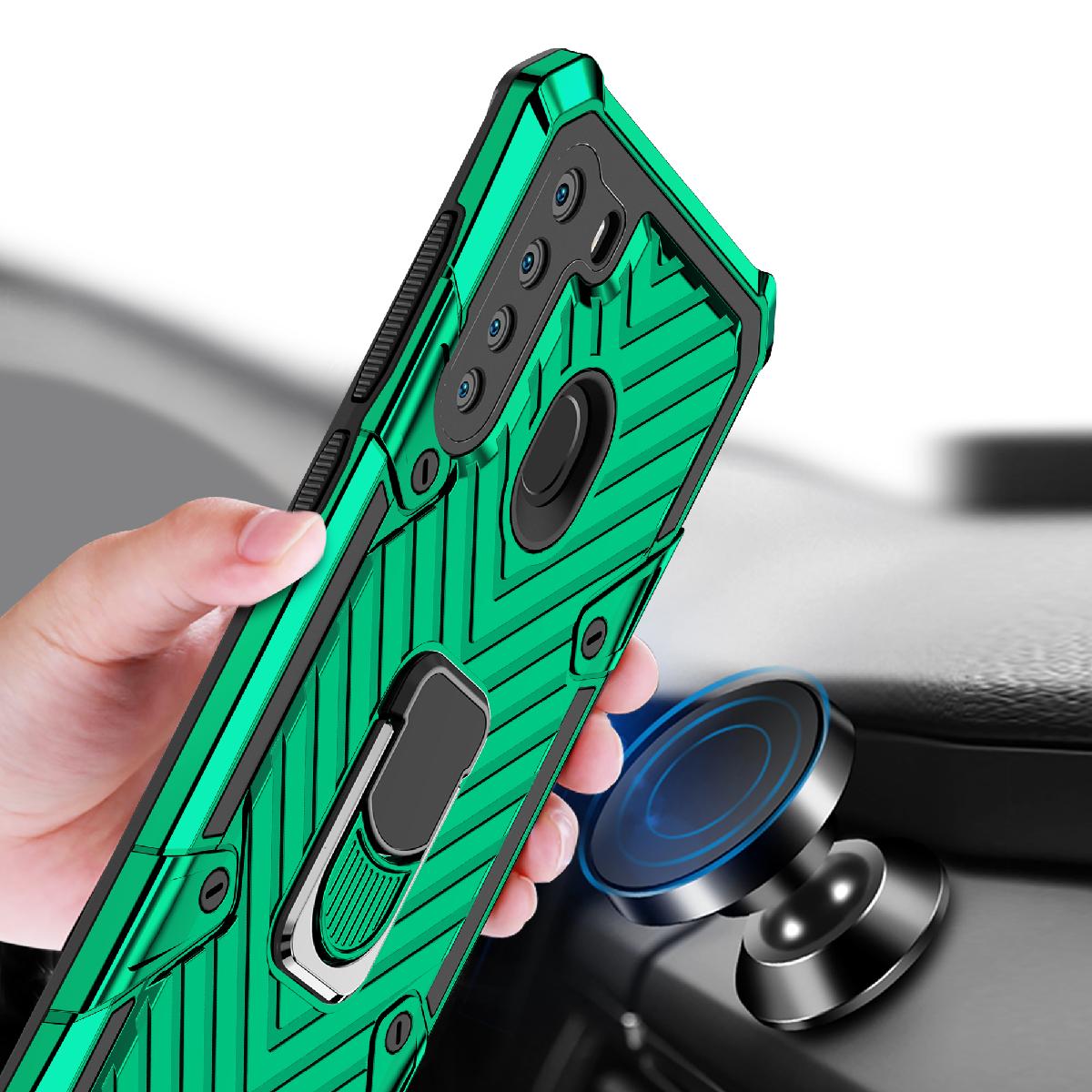 Kickstand Anti-Shock And Anti Falling Case for SAMSUNG GALAXY A21 In Green