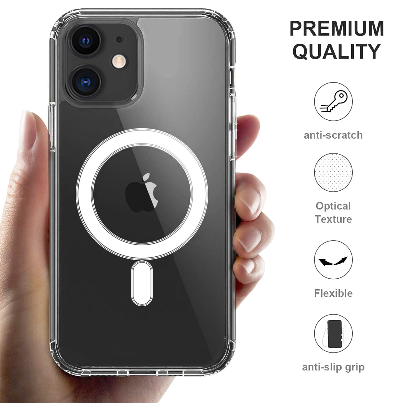 Case Bumper TPU Magnetic Wireless Charging iPhone 11 Clear