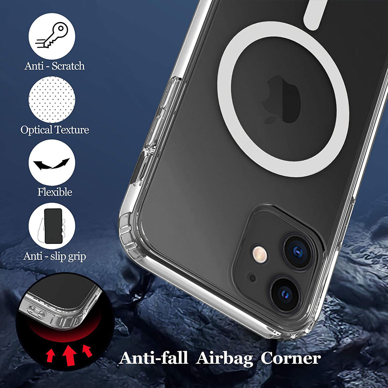 Case Bumper TPU Magnetic Wireless Charging iPhone 11 Clear