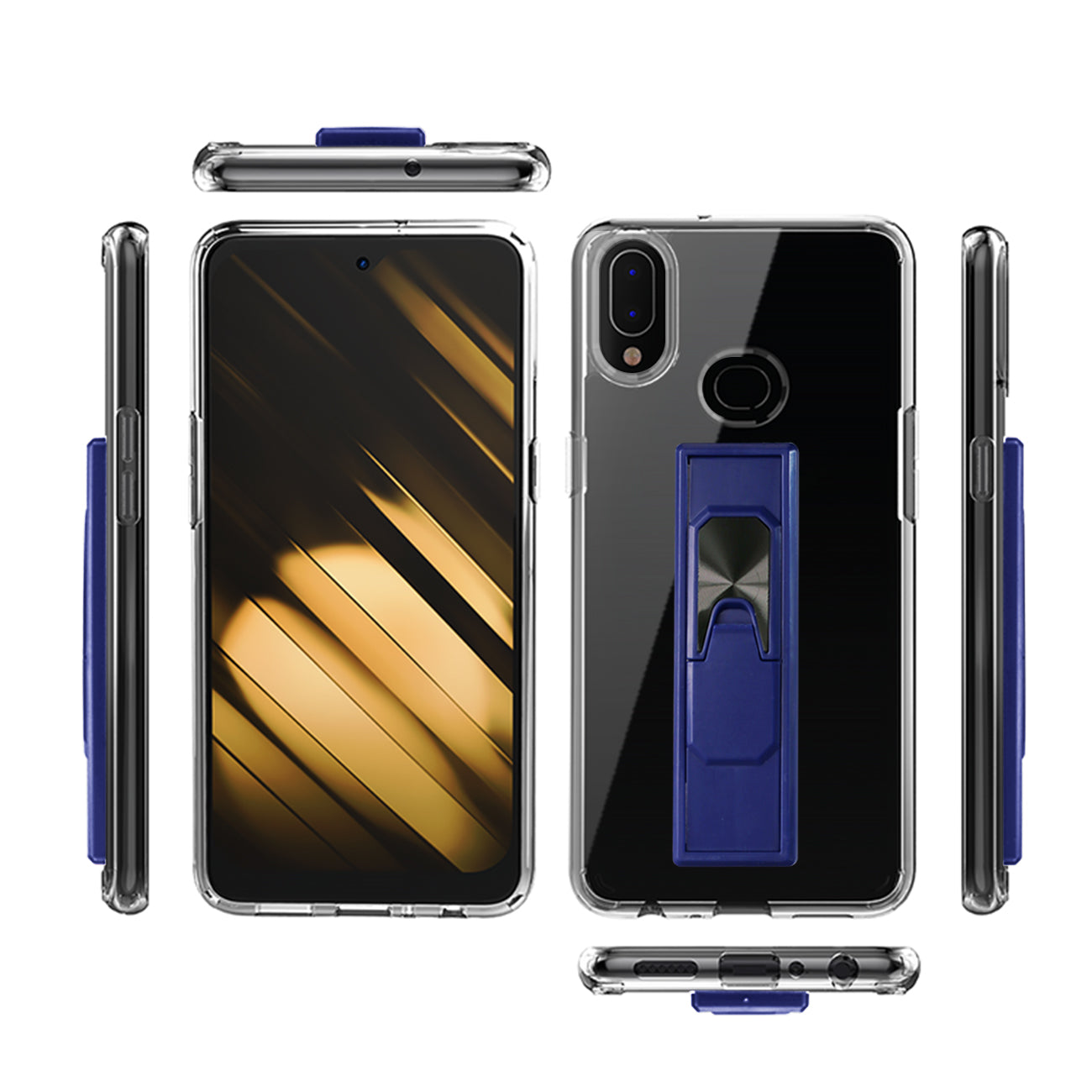 TPU Bumper Shockproof Case With Embedded Coil SAMSUNG GALAXY A10S In Navy