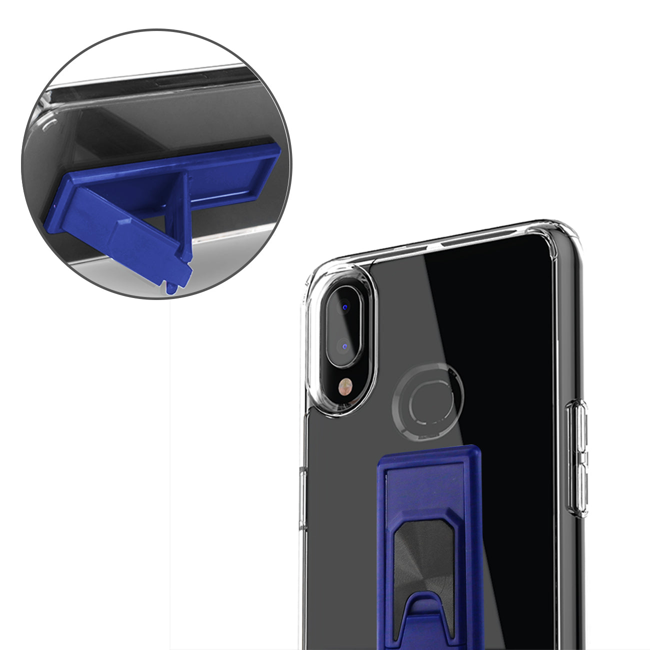 TPU Bumper Shockproof Case With Embedded Coil SAMSUNG GALAXY A10S In Navy
