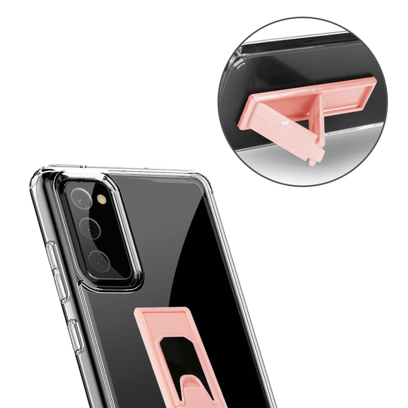 TPU Bumper Shockproof Case With Embedded Coil SAMSUNG GALAXY S20 FAN EDITION In Pink