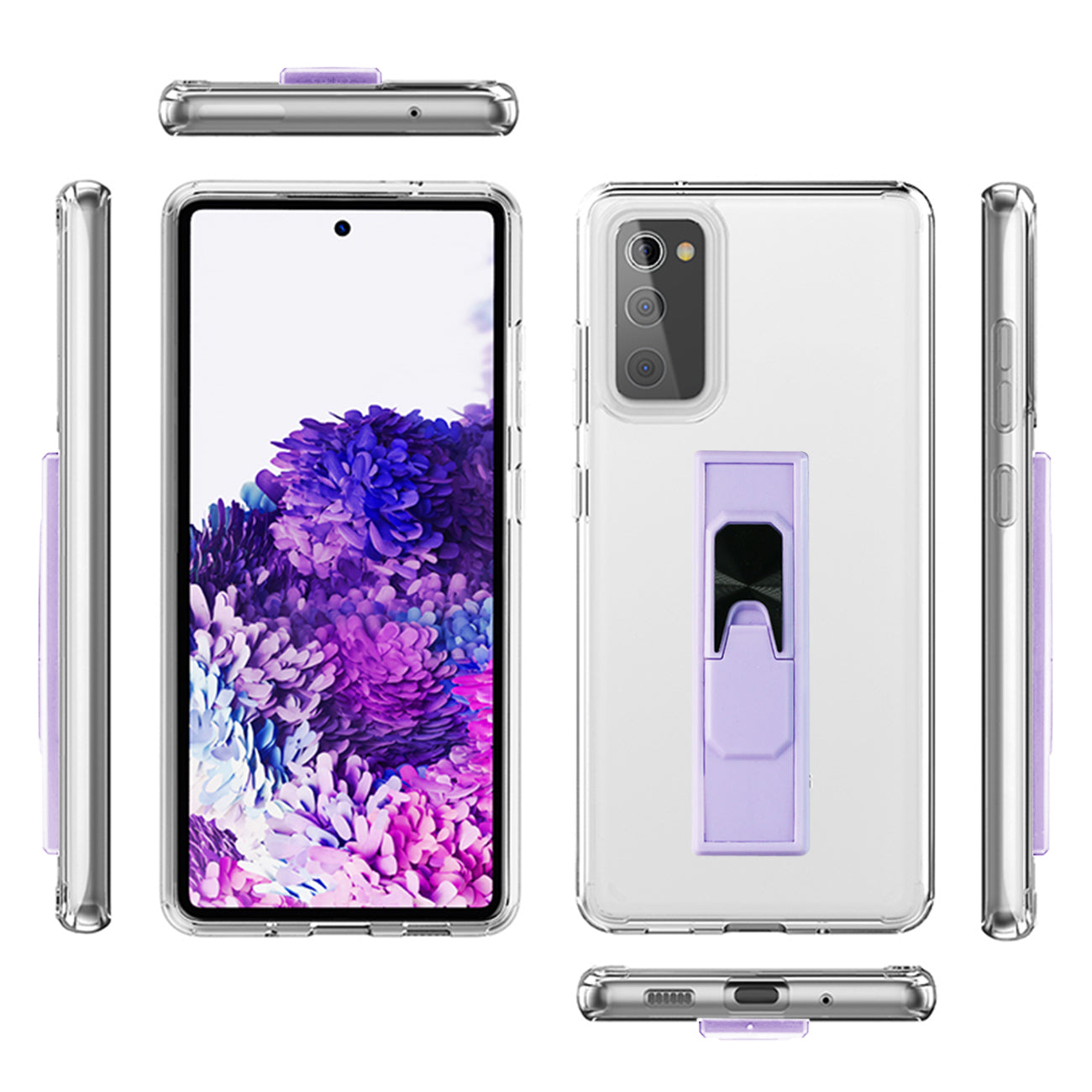 TPU Bumper Shockproof Case With Embedded Coil SAMSUNG GALAXY S20 FAN EDITION In Purple