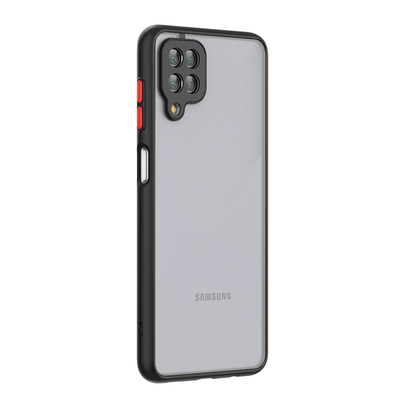 Case Camera Protection Translucent Samsung Galaxy A12 5G Black Color