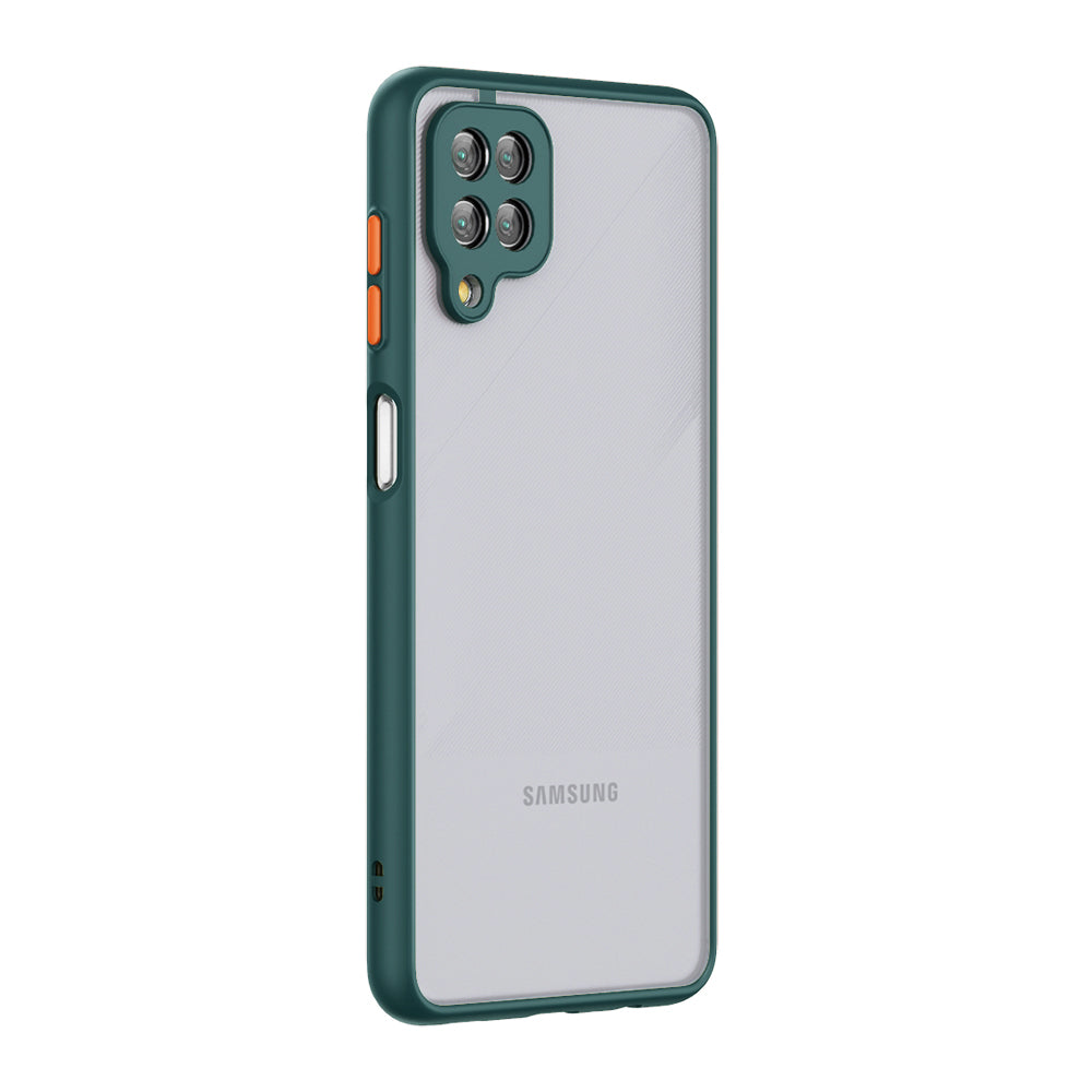 Case Camera Protection Translucent Samsung Galaxy A12 5G Dark Green Color