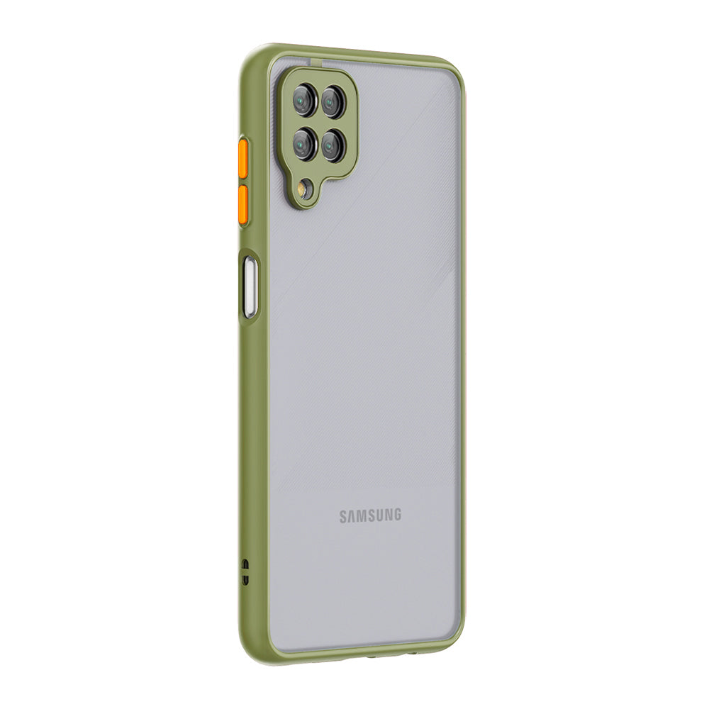 Case Camera Protection Translucent Samsung Galaxy A12 5G Light Green Color