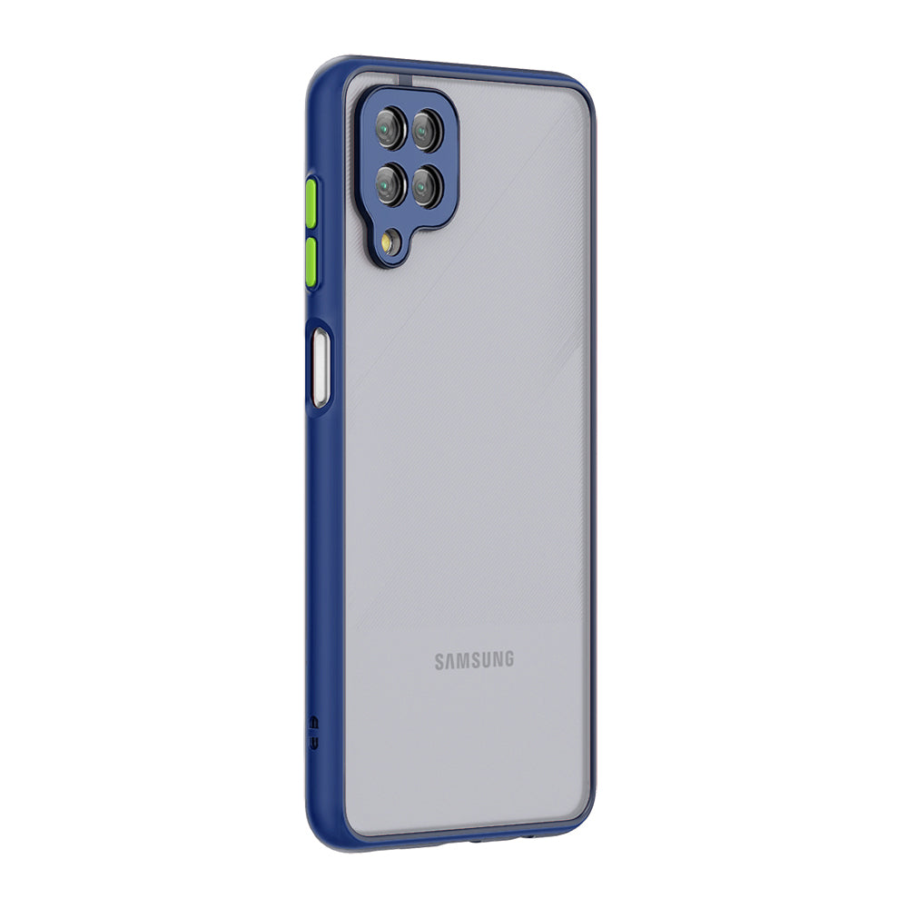 Case Camera Protection Translucent Samsung Galaxy A12 5G Navy Color