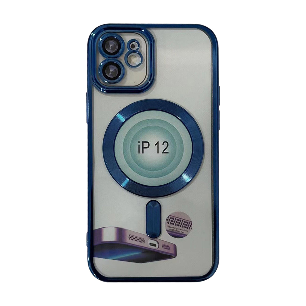Case Bumper TPU Magnetic Wireless Charging iPhone 14 Blue Color