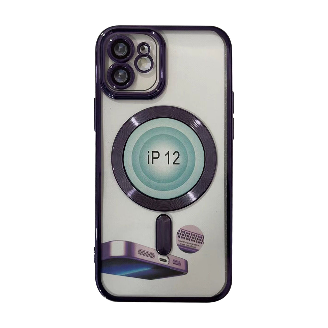 Case Bumper TPU Magnetic Wireless Charging iPhone 14 Plus Purple Color