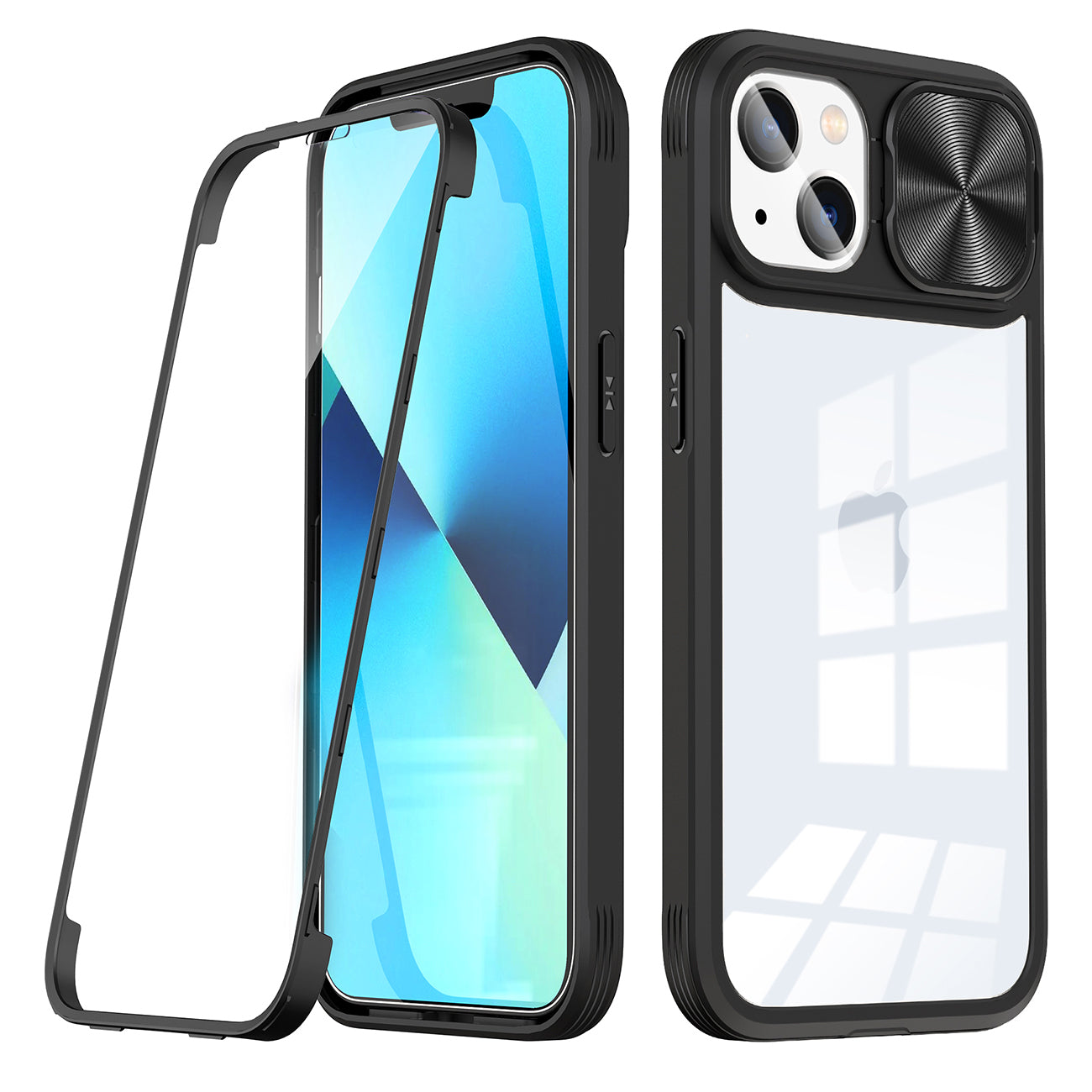 Phone Case Protective Film Slide Camera Lens iPhone 14 Black Color
