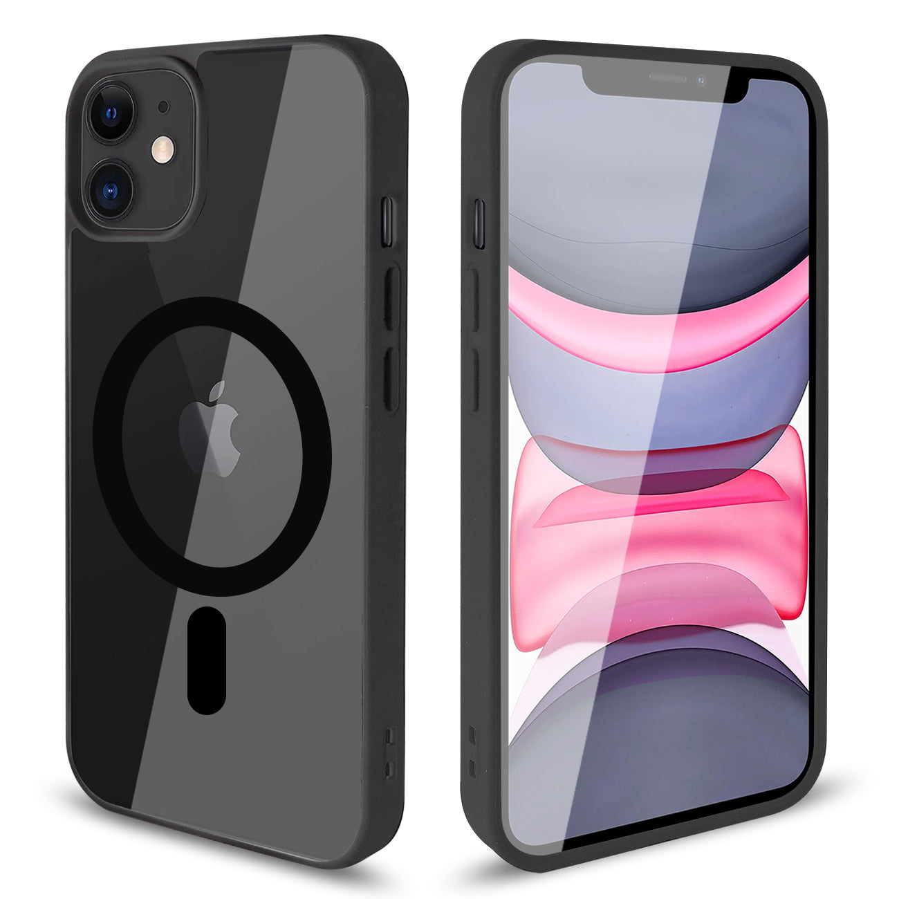 Phone Case Back Cover Magnetic Shell Fashion Design 2 In 1 iPhone 11 Transparent