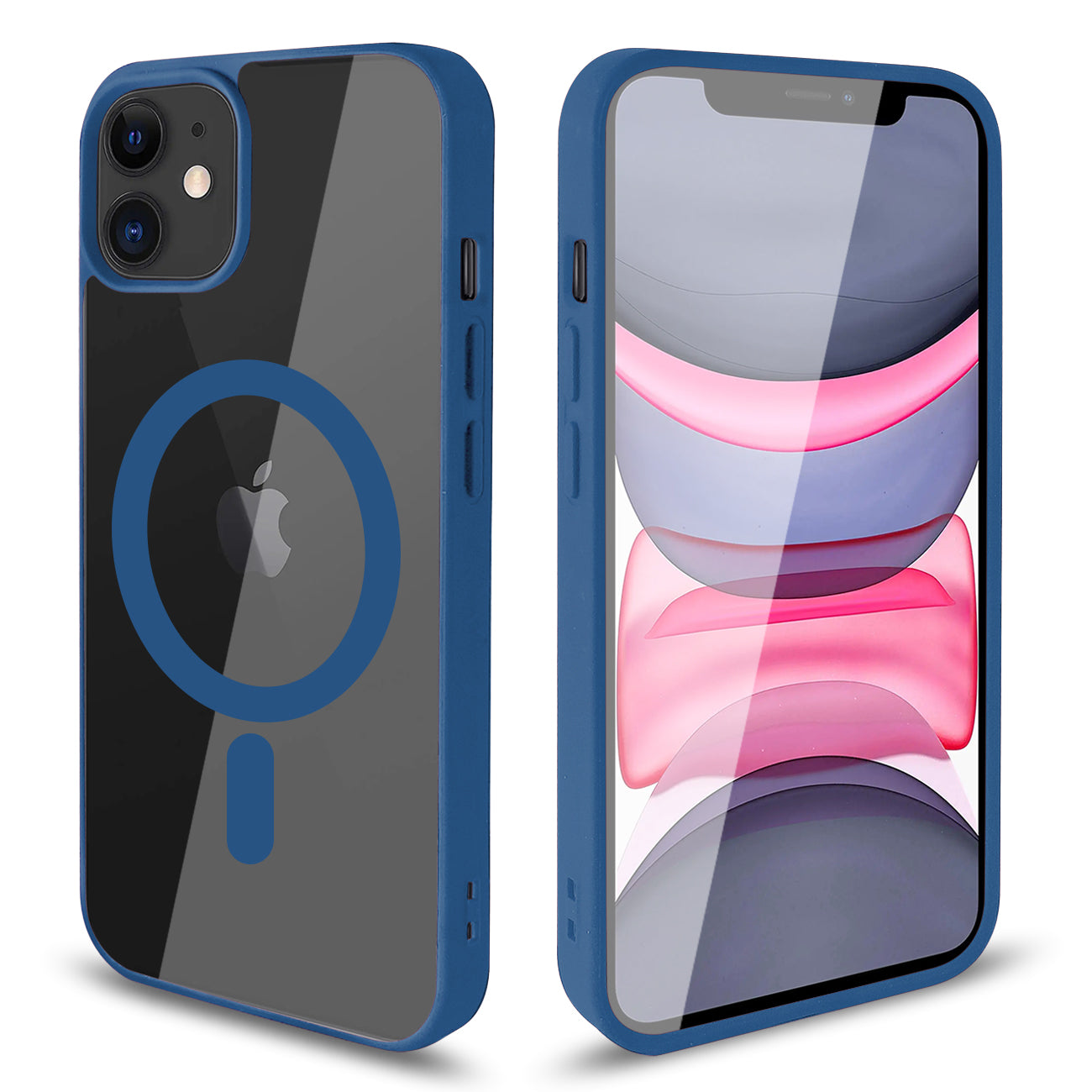 Phone Case Back Cover Magnetic Shell Fashion Design 2 In 1 iPhone 11 Transparent