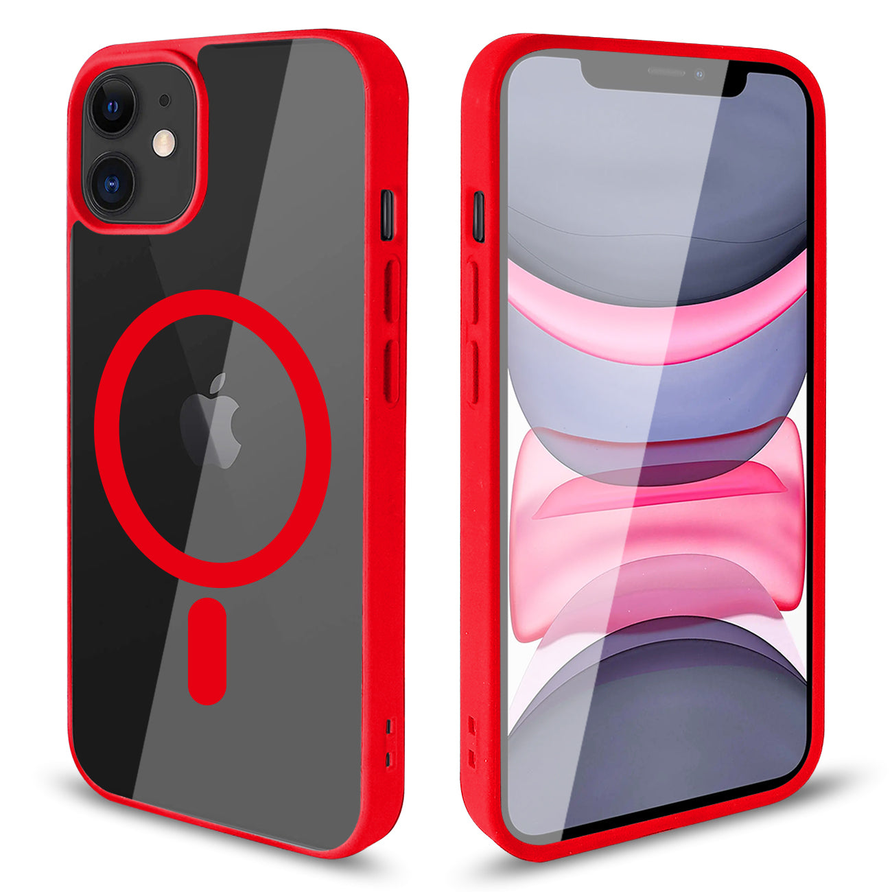 Phone Case Back Cover Magnetic Shell Fashion Design 2 In 1 iPhone 11 Transparent