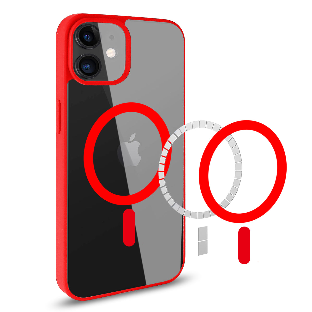 Phone Case Back Cover Magnetic Shell Fashion Design 2 In 1 iPhone 11 Transparent