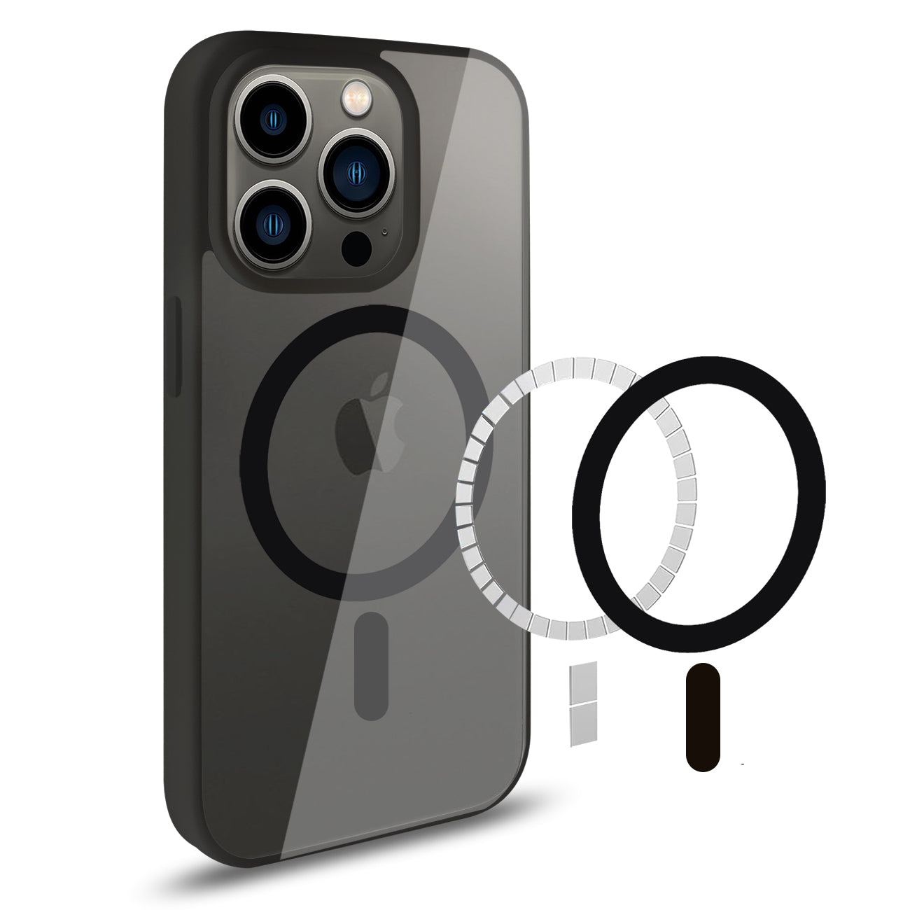 Phone Case Back Cover Magnetic Shell 2 In 1 iPhone 14 Pro Max Transparent