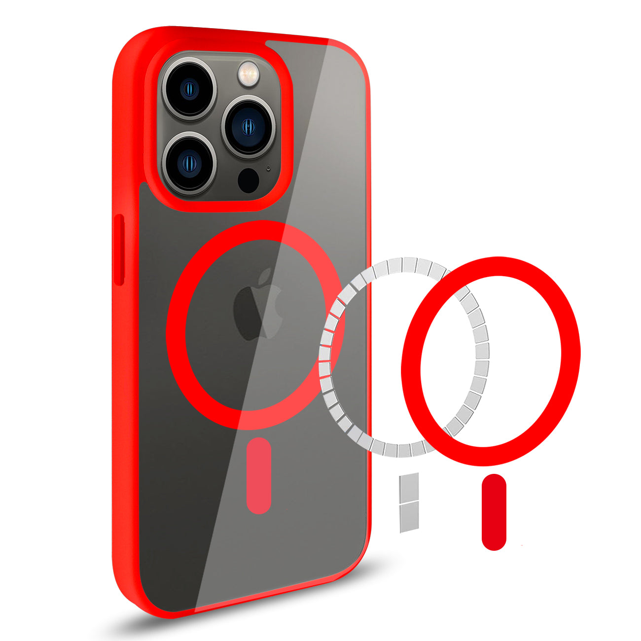Phone Case Back Cover Magnetic Shell 2 in 1 iPhone 14 Pro Max Transparent