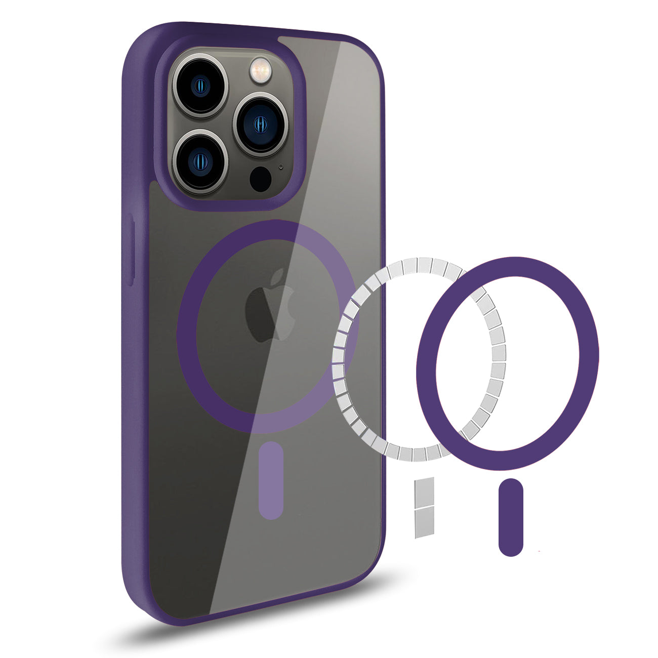 Phone Case Back Cover Magnetic Shell 2 In 1 iPhone 14 Pro Transparent