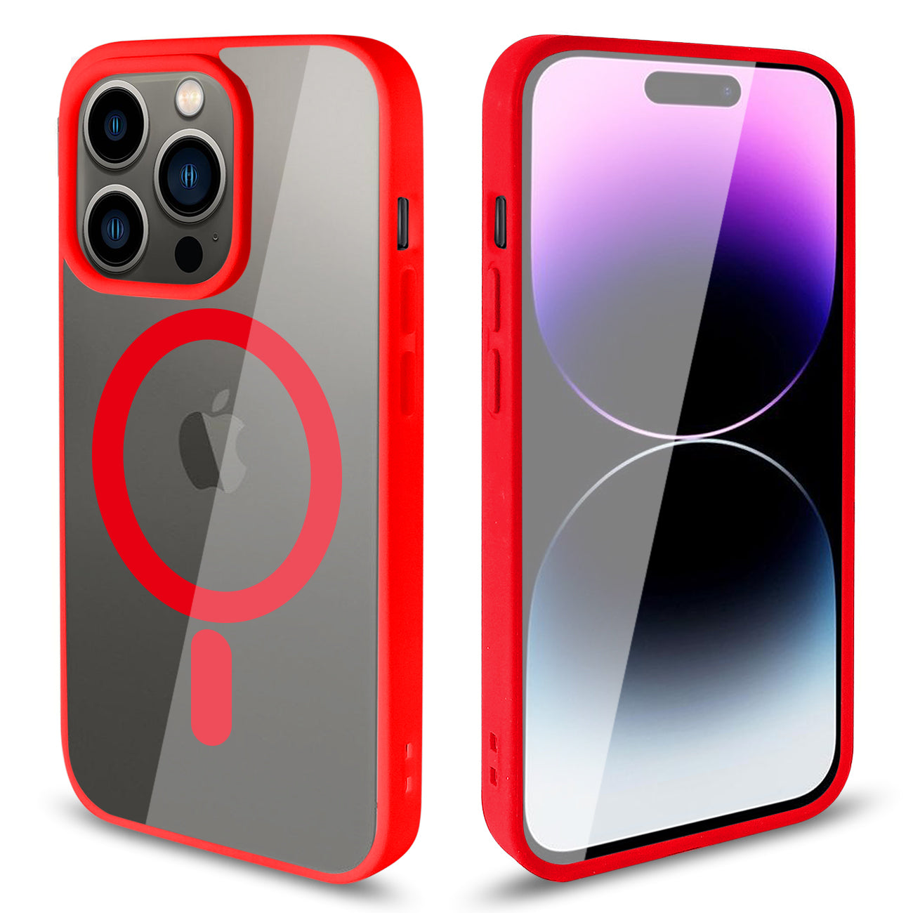 Phone Case Back Cover Magnetic Shell 2 in 1 iPhone 14 Pro Transparent