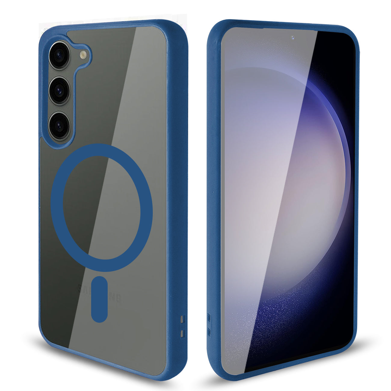 Phone Case Back Cover Magnetic Shell 2 In 1 Samsung Galaxy S23 Plus Transparent