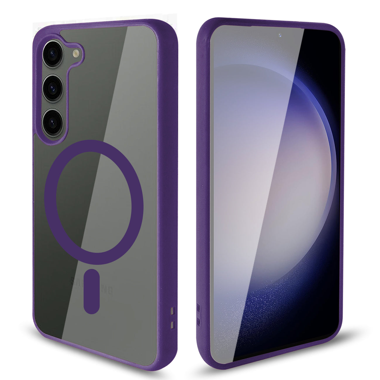 Phone Case Back Cover Magnetic Shell 2 in 1 Samsung Galaxy S23 Transparent