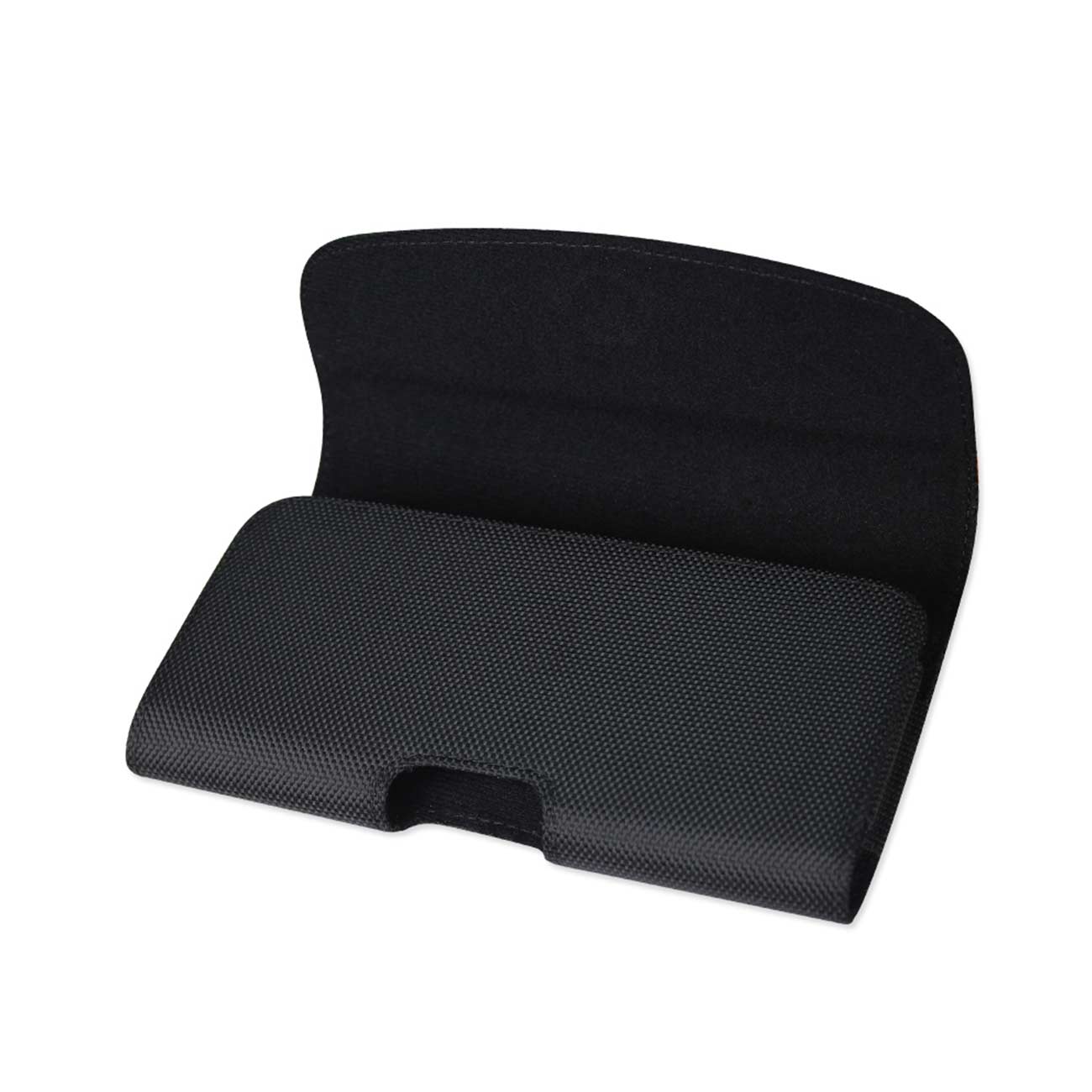 Pouch/ Phone Holster Rugged Horizontal Magnetic Closure Belt Loop Black Color