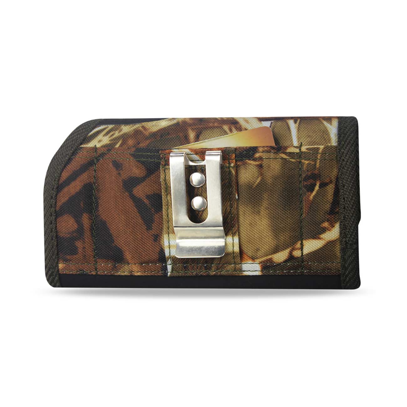 Rugged Pouch/Phone Holster With Card Holder In Camouflage