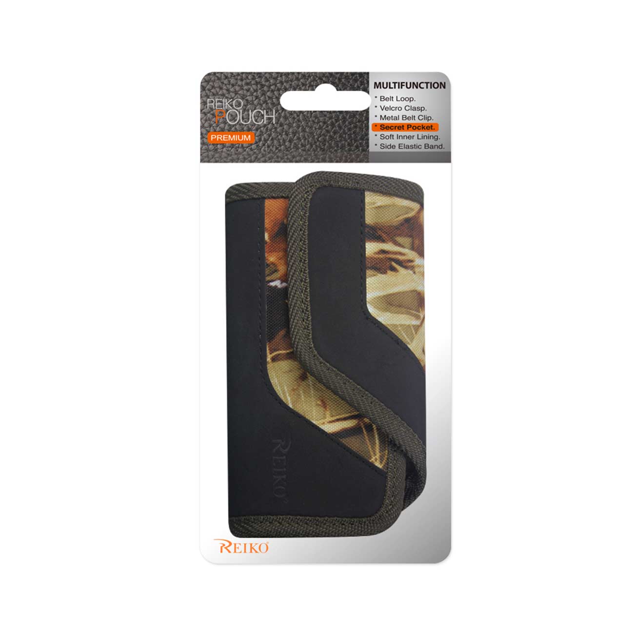 Rugged Pouch/Phone Holster With Card Holder In Camouflage