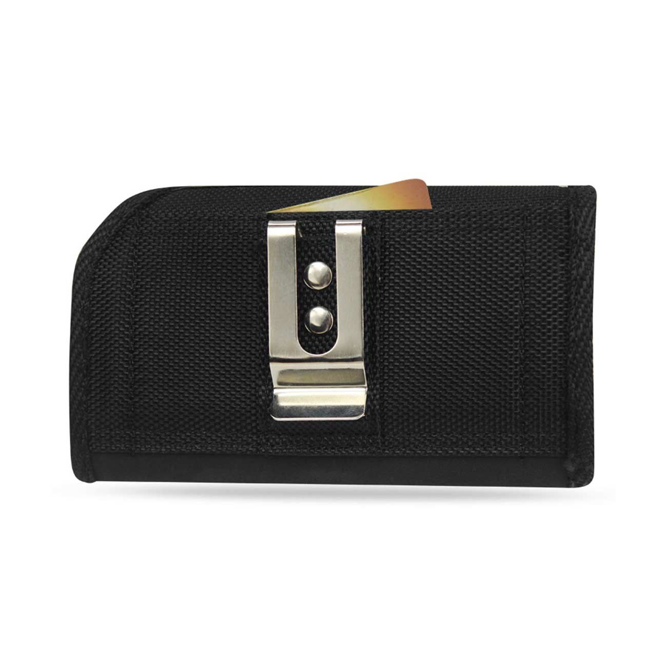 Rugged Pouch/Phone Holster With Card Holder In Black