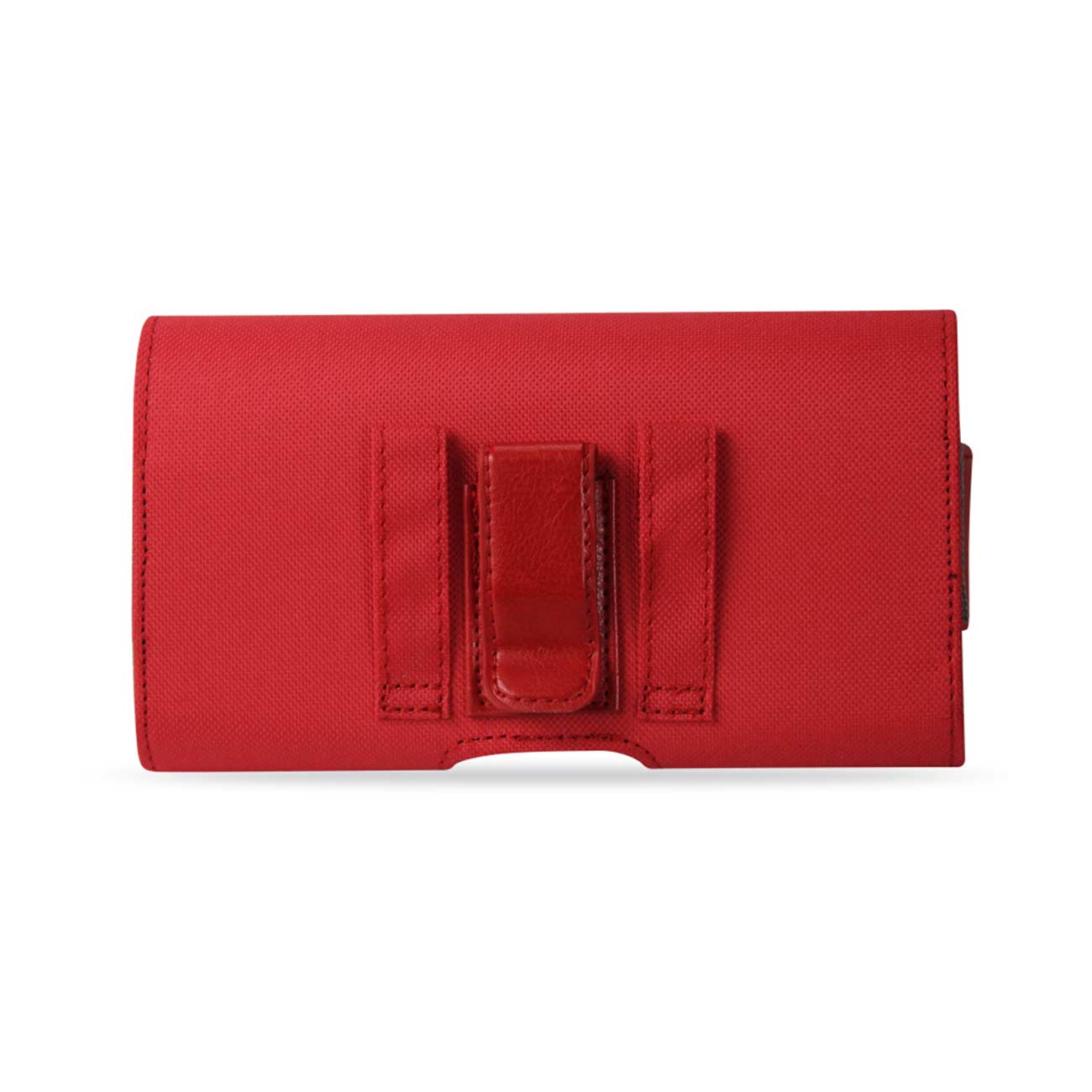 Pouch/ Phone Holster Rugged Horizontal With Z Lid Pattern Red Color