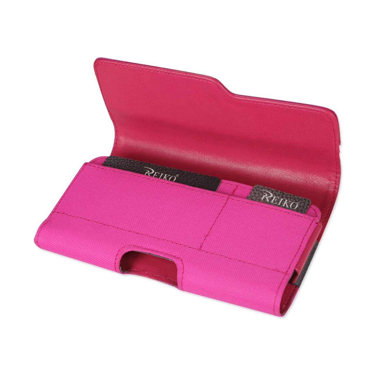 Pouch/ Phone Holster Rugged Horizontal With Z Lid Pattern Hot Pink Color