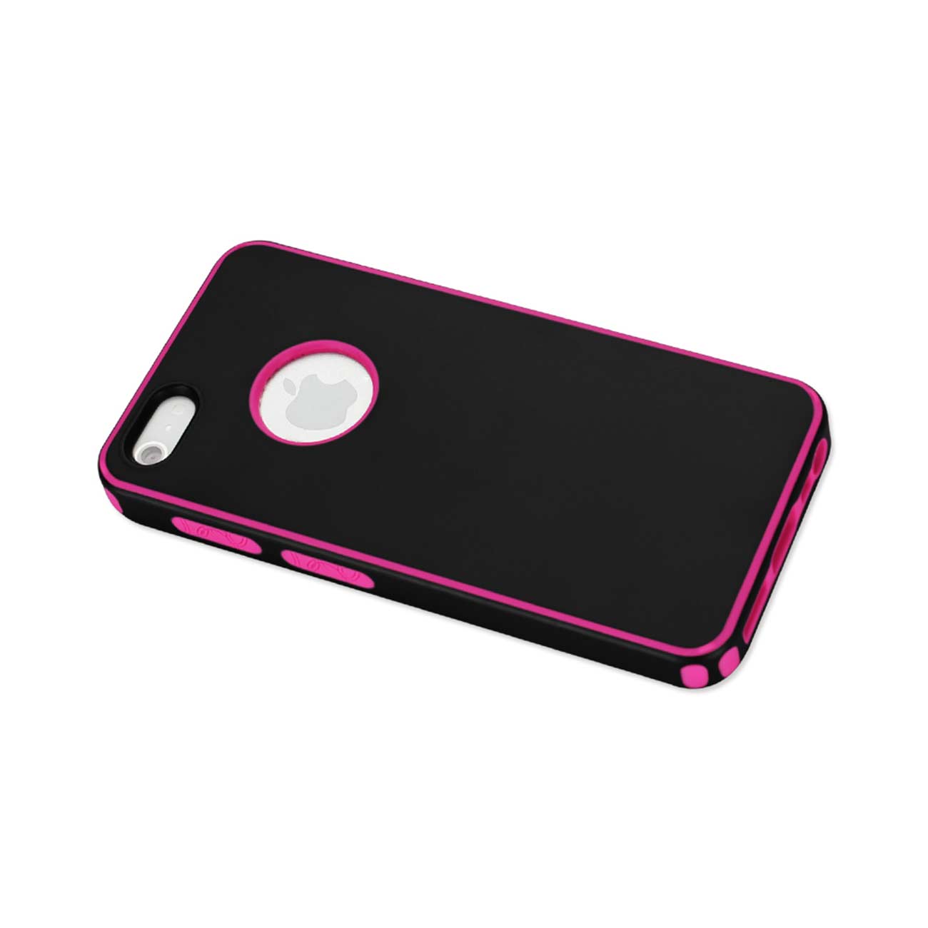 iPhone 5/5S/Se Slim Commute Case In Black Hot Pink