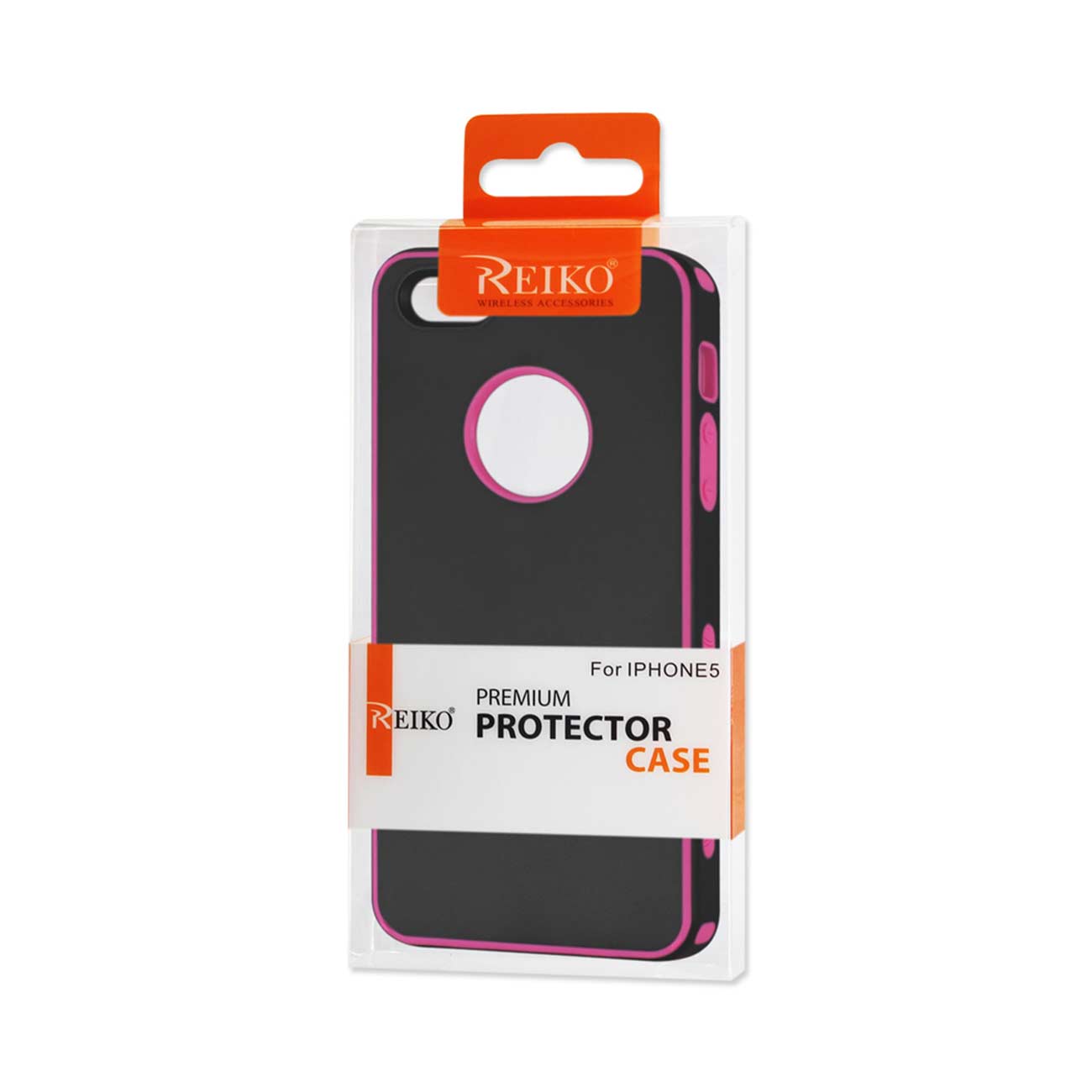 iPhone 5/5S/Se Slim Commute Case In Black Hot Pink