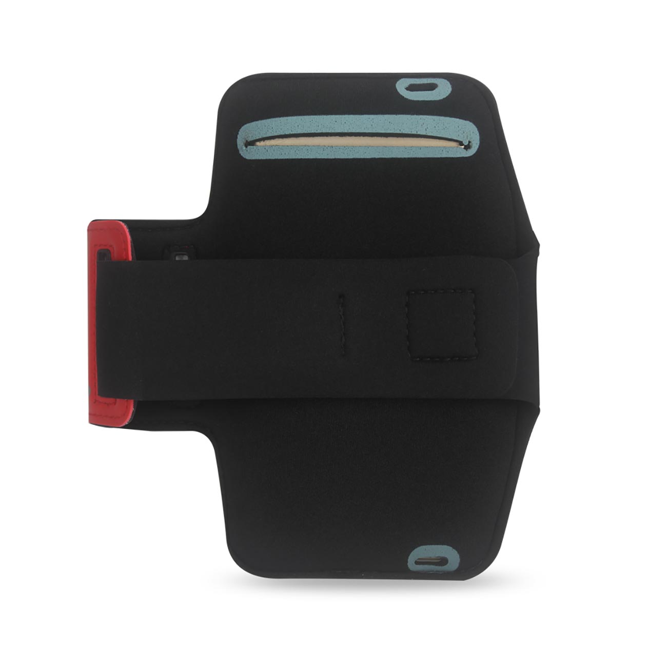 Case Touch Screen With Running Armband Reiko 5.4X2.65X0.35 Inches Red Color
