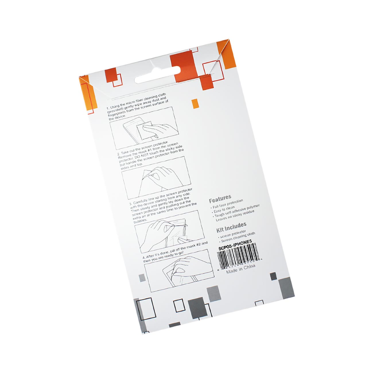 Screen Protector iPhone SE/ 5S/ 5 Two Pieces Clear