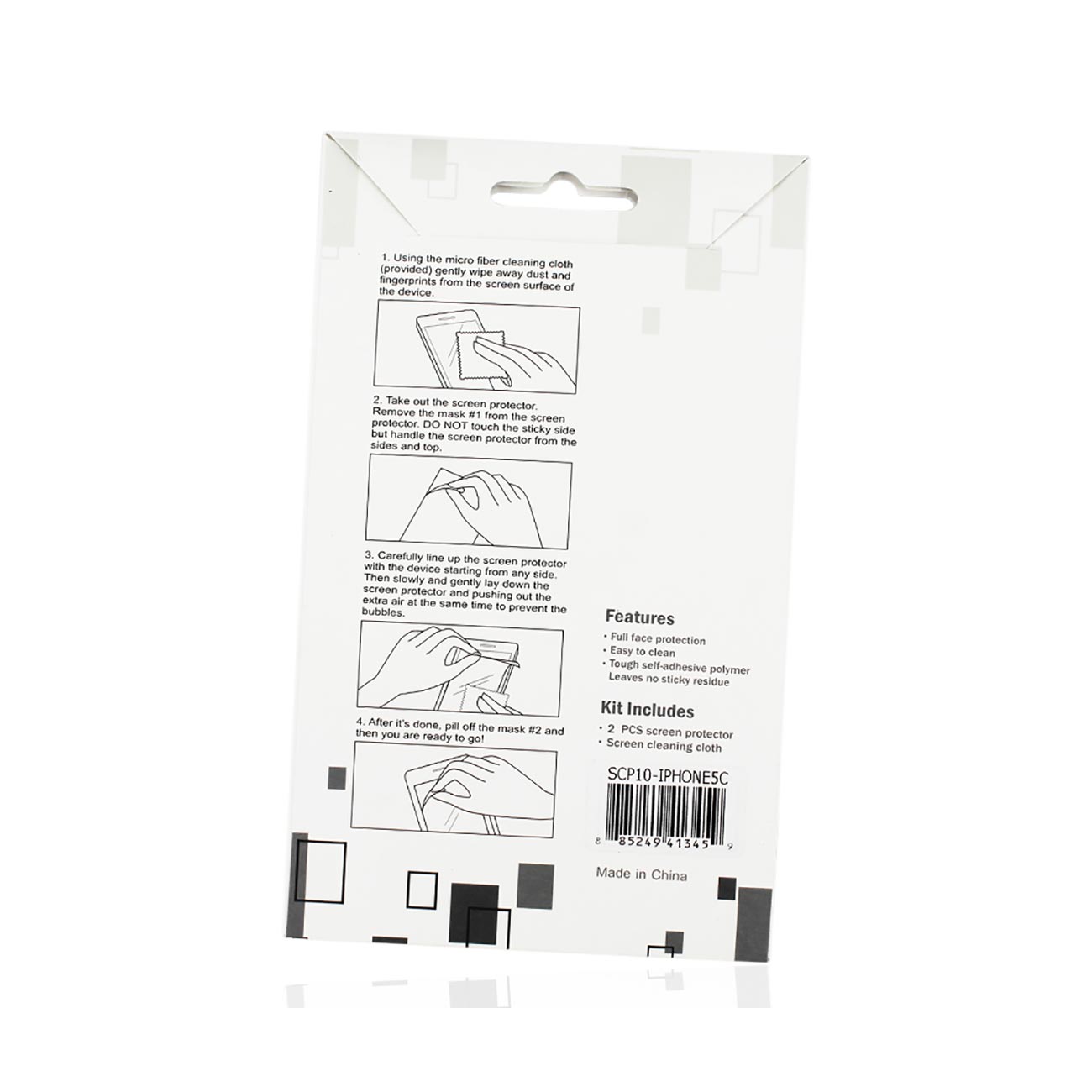 Screen Protector iPhone 5C Two Pieces Clear