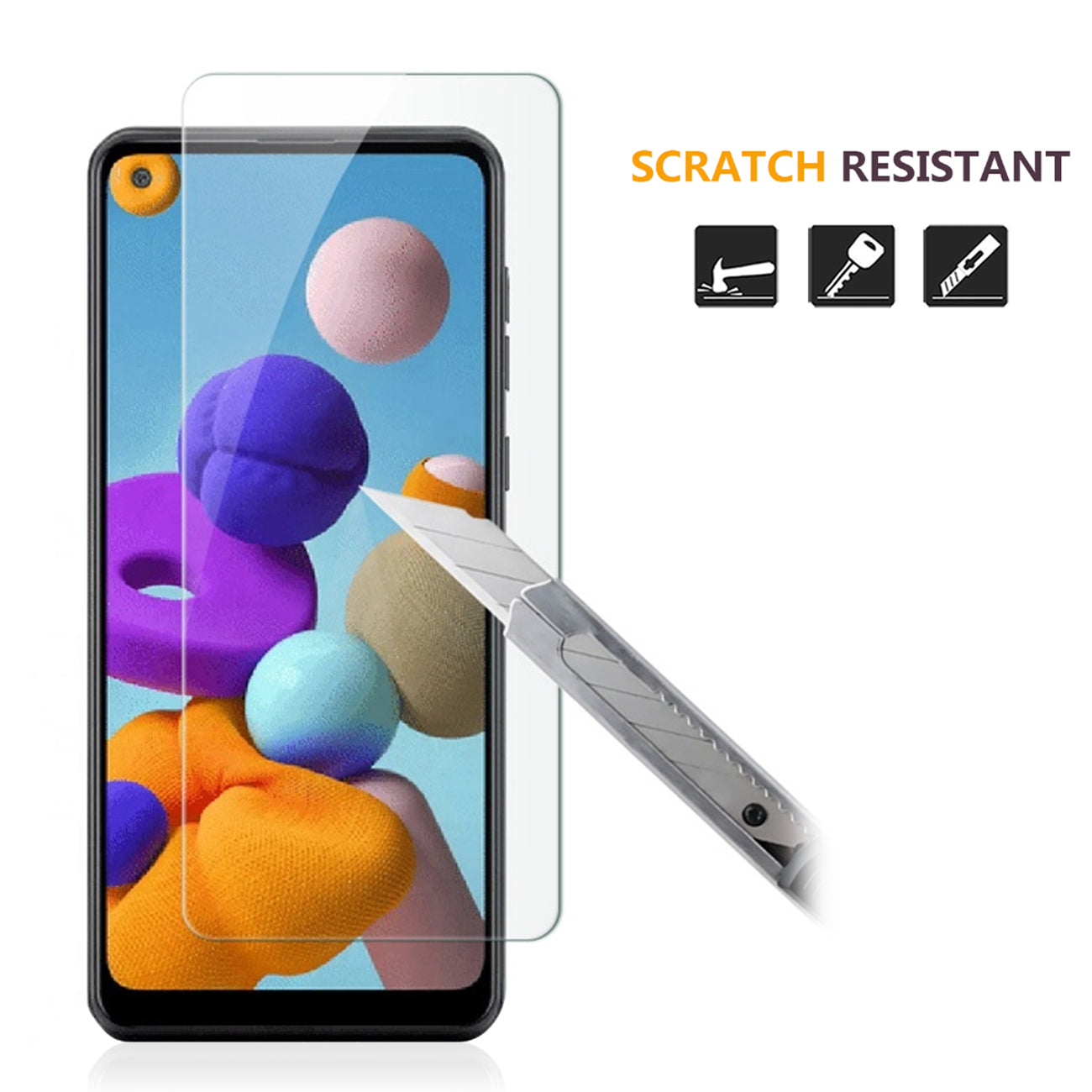 Glass Super Durable 2.5D Samsung Galaxy A21