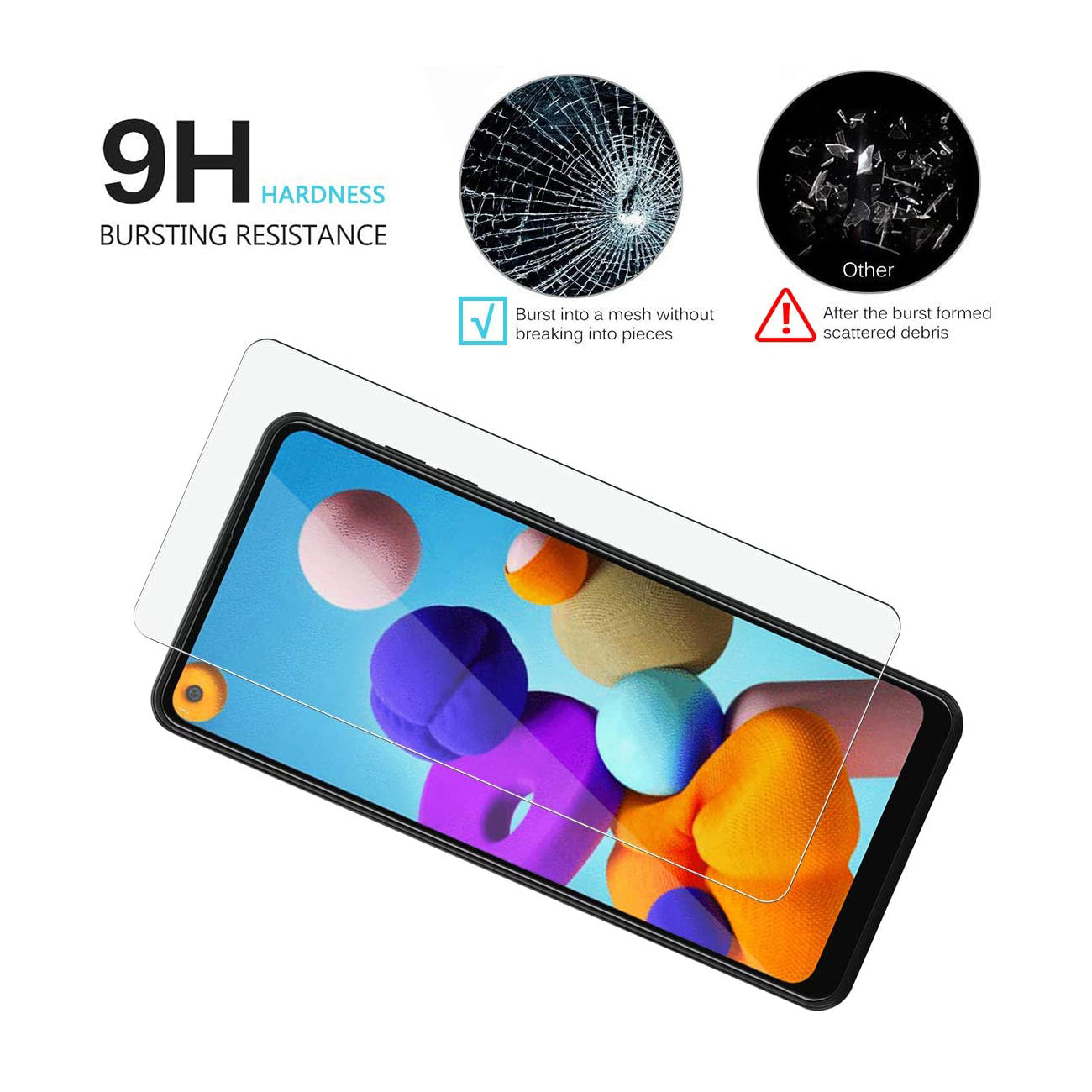 Glass Super Durable 2.5D Samsung Galaxy A21
