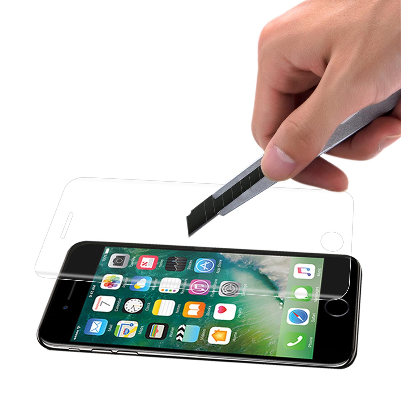 Glass Screen Protector Tempered 3D Curved Full Coverage iPhone 7 Plus Clear