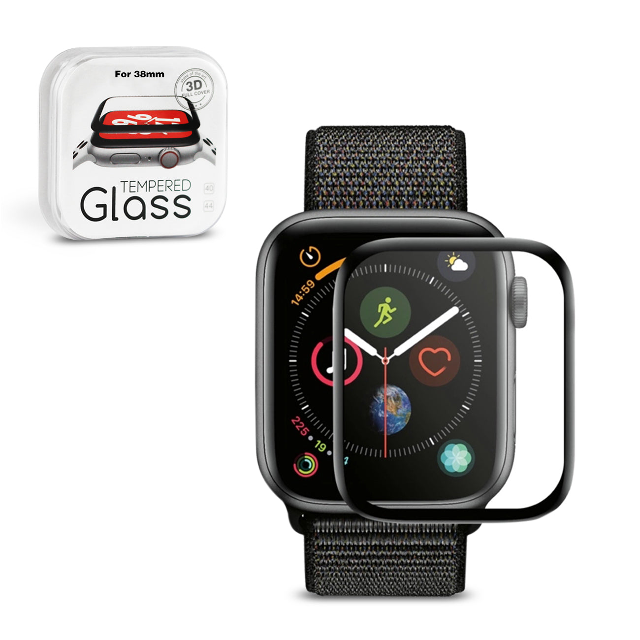 Glass Super Durable Apple Watch 38mm Series 3/ 2/ 1 And 40mm Series 4/ 5