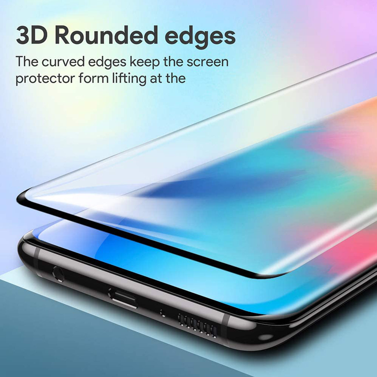 Glass Screen Protective Cover Super Shock Resistant 3D Curved Edge Samsung Galaxy S10 Plus