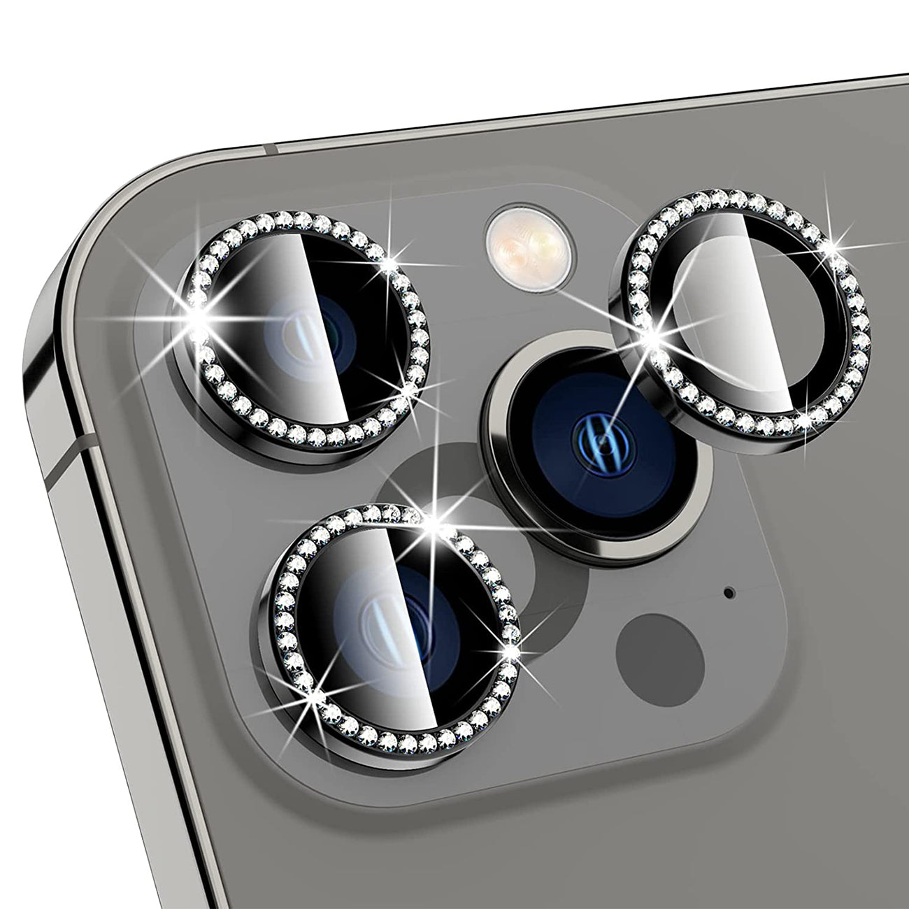 Glass Camera Cover Screen Protector Tempered Diamond iPhone 13 Pro/ iPhone 13 Pro Max Black Color