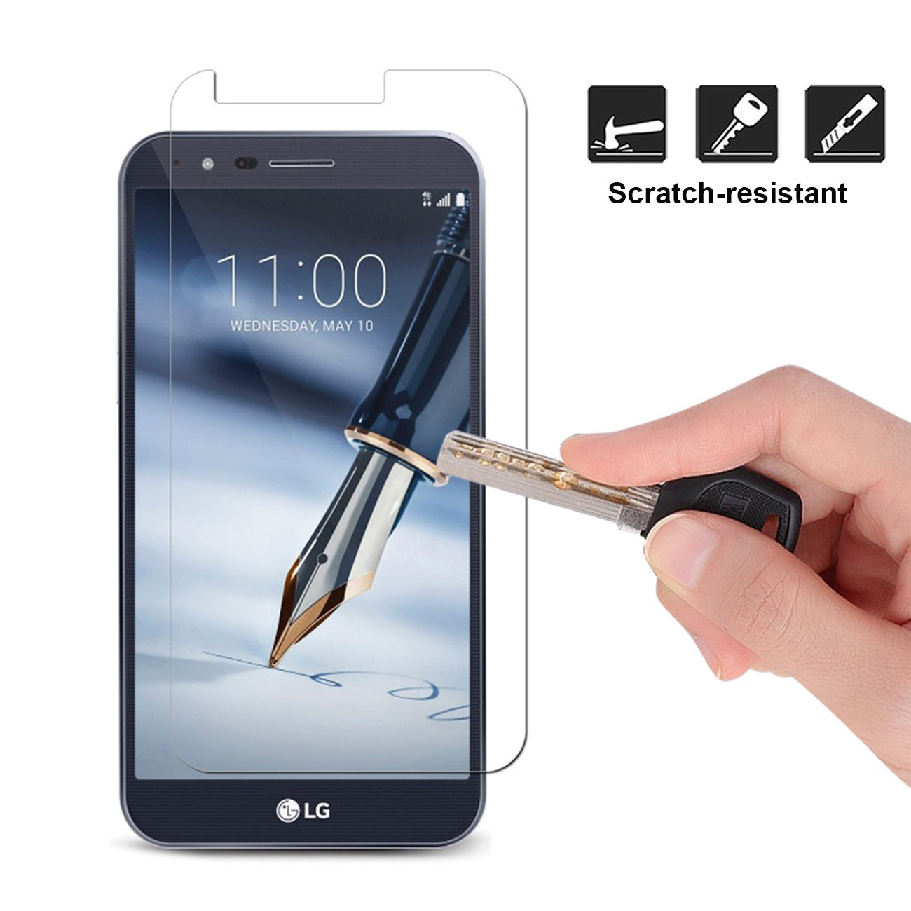 Glass Screen Protector Tempered With No Package LG Aristo 2 Aristo 3 24Pcs Clear