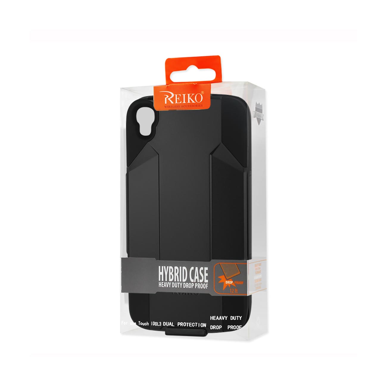 Case Holster Combo Hybrid Heavy Duty 3-In-1 Alcatel One Touch Idol 3 Black Color