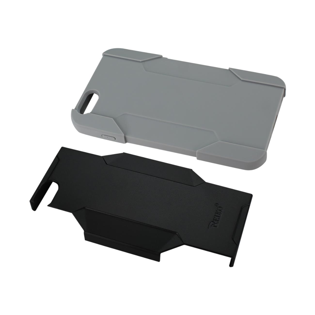 Case Holster Combo Hybrid Heavy Duty 3-In-1 iPhone 6 Plus Gray Black Color