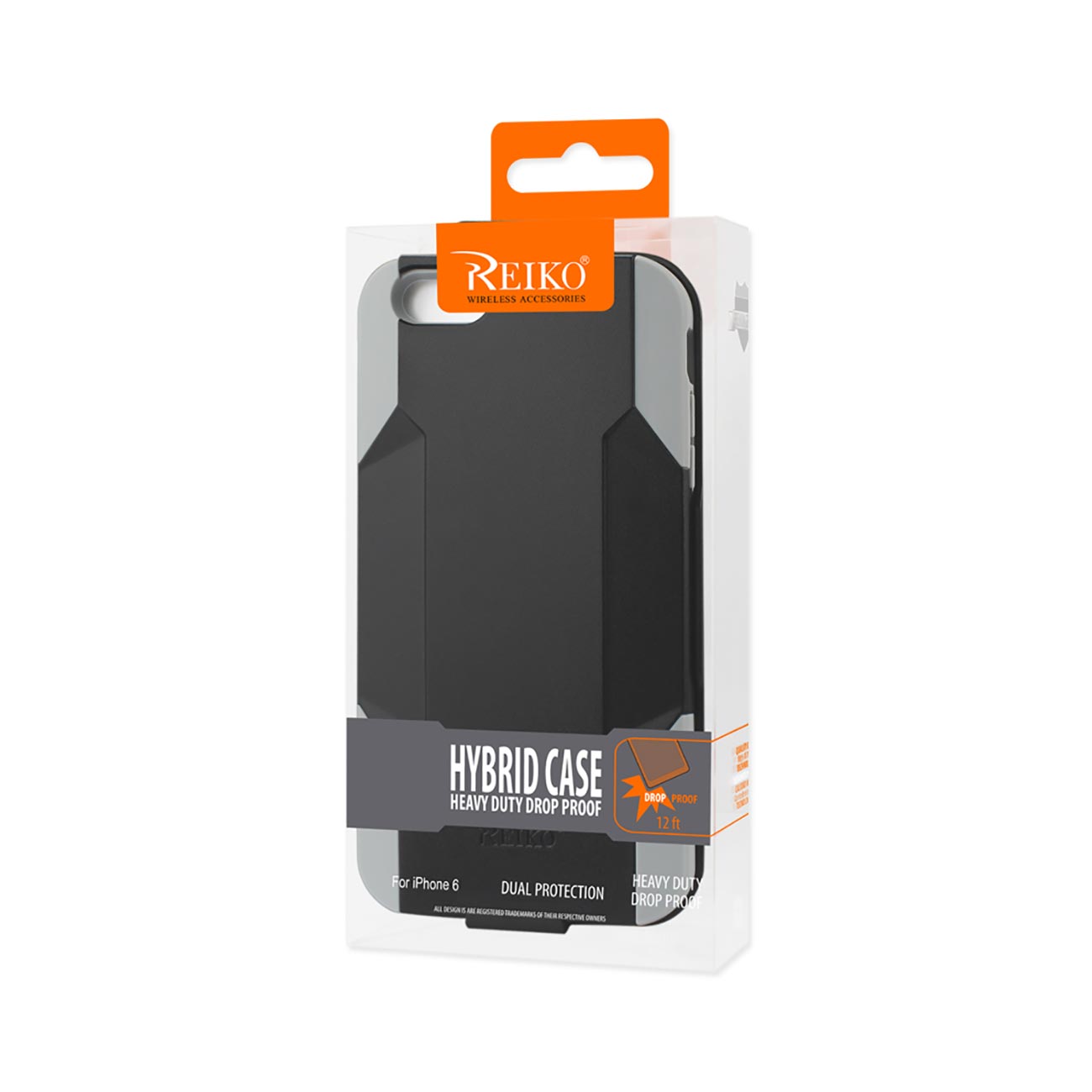 Case Holster Combo Hybrid Heavy Duty 3-In-1 iPhone 6 Plus Gray Black Color